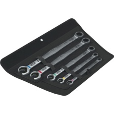 【020380】Wera 6007 ジョーカー コンビネーションラチェットレンチ(ロング)5本セット ミリサイズ
