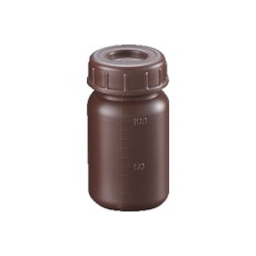 【02910C】サンプラ PE広口遮光瓶 100ml (200個入)