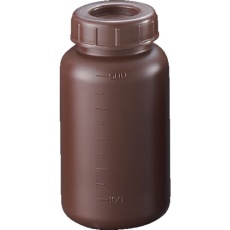 【02912C】サンプラ PE広口遮光瓶 500ml (100個入)