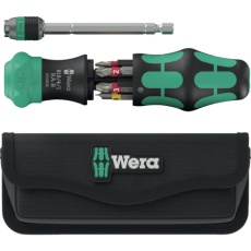 【051515】Wera ラチェット式ドライバー クラフトフォーム コンパクト 25 RA-R ポーチ付き