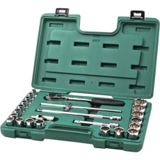 【09060】SATA 12角ソケットレンチセット 差込角12.7mm(24点)