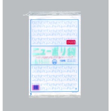 【0974897】福助 ニューポリ袋 03 NO.15(紐付) バラ100枚入