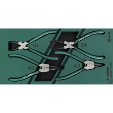 【09911A】SATA スナップリングプライヤー 4点 セット トレー入り