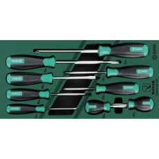 【09913A】SATA ドライバー 9点 セット トレー入り