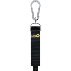 【100-HNH-18BL】WrapーIt カラビナ付き収納ストラップ 18インチ 黒