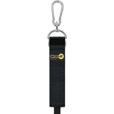 【100-HNH-24BL】WrapーIt カラビナ付き収納ストラップ 24インチ 黒