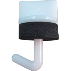 【10102293】DAIDOHANT ワンタッチプラフック 白 25MM 10個入り