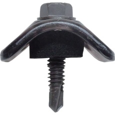 【10102403】DAIDOHANT 波板専用ビス ポリカ座金 鉄下地用 5X25 ブロンズ (10本入)