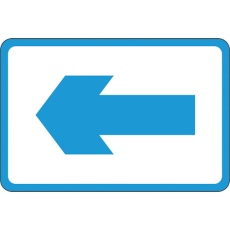 【101026】緑十字 路面用標識 ←矢印 路面-26 300×450mm 軟質エンビ 裏面糊付