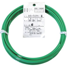 【10155857】DAIDOHANT カラーワイヤー 緑 #8(4.0mm)x6m