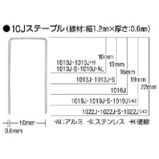 【1022J-WHITE】MAX ステープル(白) 肩幅10mm 長さ22mm 5000本入り