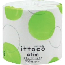 【10250009】イトマン トイレットペーパー イットコ芯なしSLIM1R250S