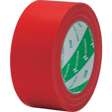 【121N1-50】ニチバン ニチバン 布粘着テープ 121N 大巻 (中軽量物封かん用) 1巻入 赤 50X25