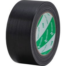 【121N6-50】ニチバン ニチバン 布粘着テープ 121N 大巻 (中軽量物封かん用) 1巻入 黒 50X25
