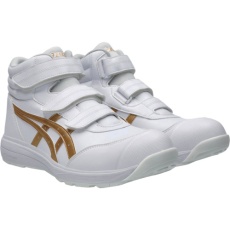【1273A111.100-23.0】ASICS ウィンジョブ CP312 ホワイト×ピュアゴールド 23.0cm