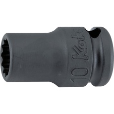 【13406M-19】Ko-ken 9.5mm差込 インパクト12角ソケット(薄肉) 19mm