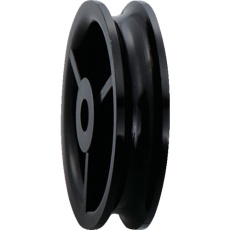 【1520】ヨコヅナ 黒ナイロン車 車のみ 25mm 丸
