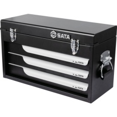 【195134】SATA スチールツールチェスト 520×305×220mm(黒)