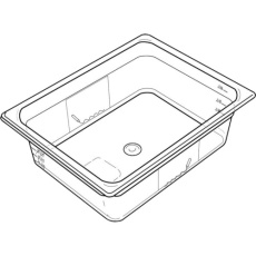 【200P46】ERECTA フードパン ホットパン 容量0.6L アンバー