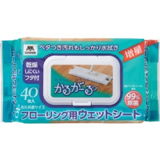 【201273】コンドル かるがーる フローリング用ウェットシート フタ付 40枚