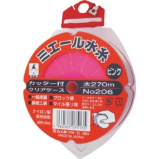 【206】たくみ ミエール水糸カッター付ケースピンク太270m