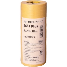 【243J-6】3M マスキングテープ 243J Plus 6mmX18m 20巻入り