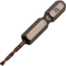 【26840】RELIEF 2本組 六角軸ショートドリル 2.0mm