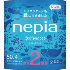 【26928】ネピア トイレットペーパー ネピアECOトイレットロール4R2倍巻ダブル