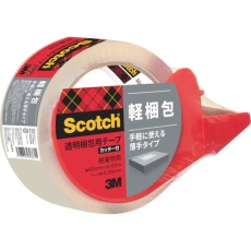 【309DSN】3M 透明梱包用テープ カッター付 48mmX50m 軽量物用