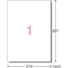 【31047】3M エーワン 屋外用サインラベル(レーザープリンタ)ツヤ消しフィルム・白30枚