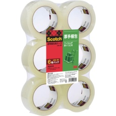 【315-6P】3M 透明梱包用テープ 48mmX50m 6巻パック 重量物用