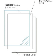 【32040】3M エーワン 屋外用サインプレートセット(インクジェット)光沢フィルム・白2枚