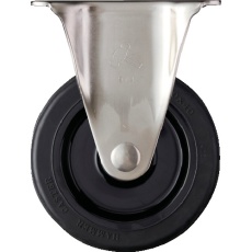 【320SR-RU150】ハンマー Sシリーズオールステンレス 固定式ゴム車輪(ナイロンホイール)150mm