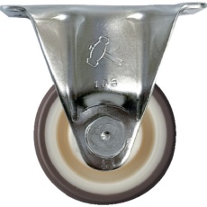 【320SR-UB50】ハンマー Sシリーズオールステンレス 固定式ウレタン車輪(ローラーベアリング)50mm