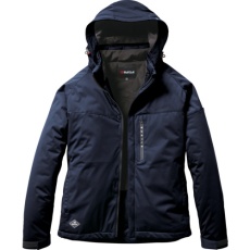 【3260-3-L】BURTLE ストレッチフーディ防寒ジャケット 3260-3-Lネイビー