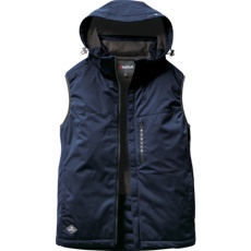 【3264-3-L】BURTLE ストレッチフーディ防寒ベスト 3264-3-Lネイビー