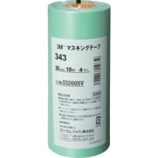 【343-30】3M マスキングテープ 343 30mmX18m 4巻入り