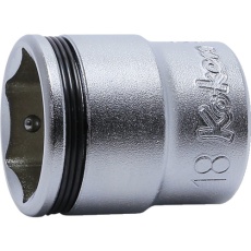 【3450M-18】Ko-ken 9.5mm差込 ナットグリップソケット 18mm