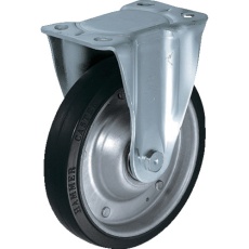 【400SR-XRZ200】ハンマー 固定式耐切くず特殊ゴム車輪(ラジアルボールベアリング)200mm