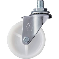 【420A-10N65】ハンマー ねじ込み旋回式ナイロン車輪 65mm UNF1/2