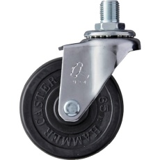 【420A-30R65】ハンマー ねじ込み旋回式ゴム車輪 65mm M12