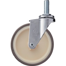 【420EA-UR125】ハンマー ねじ込み旋回式ウレタン車輪(ナイロンホイール)125mm M16