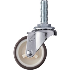 【420EA-UR50】ハンマー ねじ込み旋回式ウレタン車輪(ナイロンホイール)50mm M12