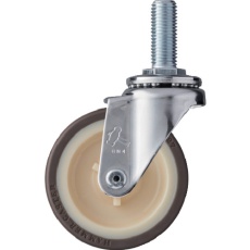 【420EA-UR85】ハンマー ねじ込み旋回式ウレタン車輪(ナイロンホイール)75mm M16