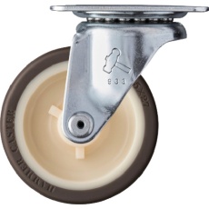 【420G-UR75】ハンマー 旋回式ウレタン車輪(ナイロンホイール)75mm