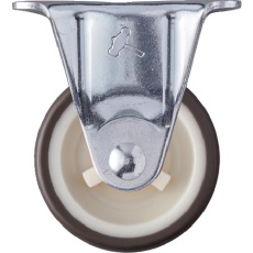 【420R-UR50】ハンマー 固定式ウレタン車輪(ナイロンホイール)50mm