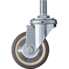 【420SA-UB100】ハンマー ねじ込み式旋回式ウレタンキャスター(ナイロンホイール・ボールベアリング)100mm