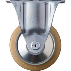 【420SR-URB125】ハンマー 固定式ウレタン車輪(スチールホイール・ローラーベアリング)125mm