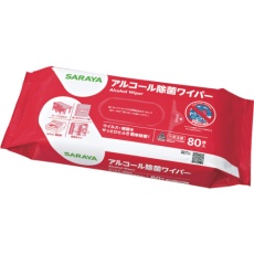 【42461】サラヤ アルコール除菌ワイパー80枚入