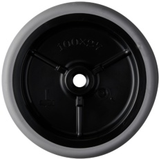 【429E-L100】ハンマー E型エラストマー車輪 100mm
